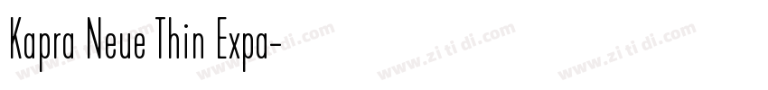 Kapra Neue Thin Expa字体转换